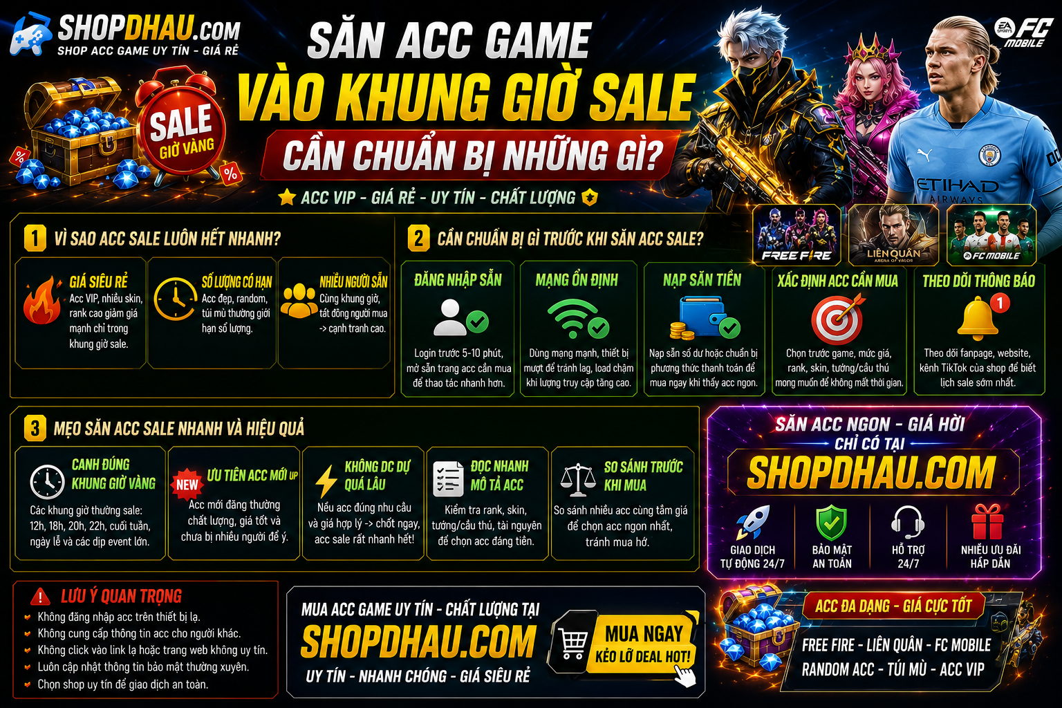 Mẹo Săn Acc Game Giá Rẻ Trong Khung Giờ Sale – Game Thủ Cần Chuẩn Bị Gì?